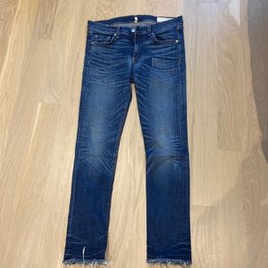 Size 29 rag and bone skinny jeans crop length
